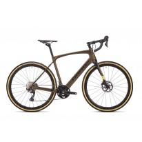 Gravel карбон велосипед DRAG 28 Sterrato CF 5.0 GRX RX810 M-520 gold black 